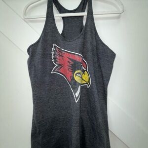 Fanatics Gray Racerback Tank Top with Graphic Design